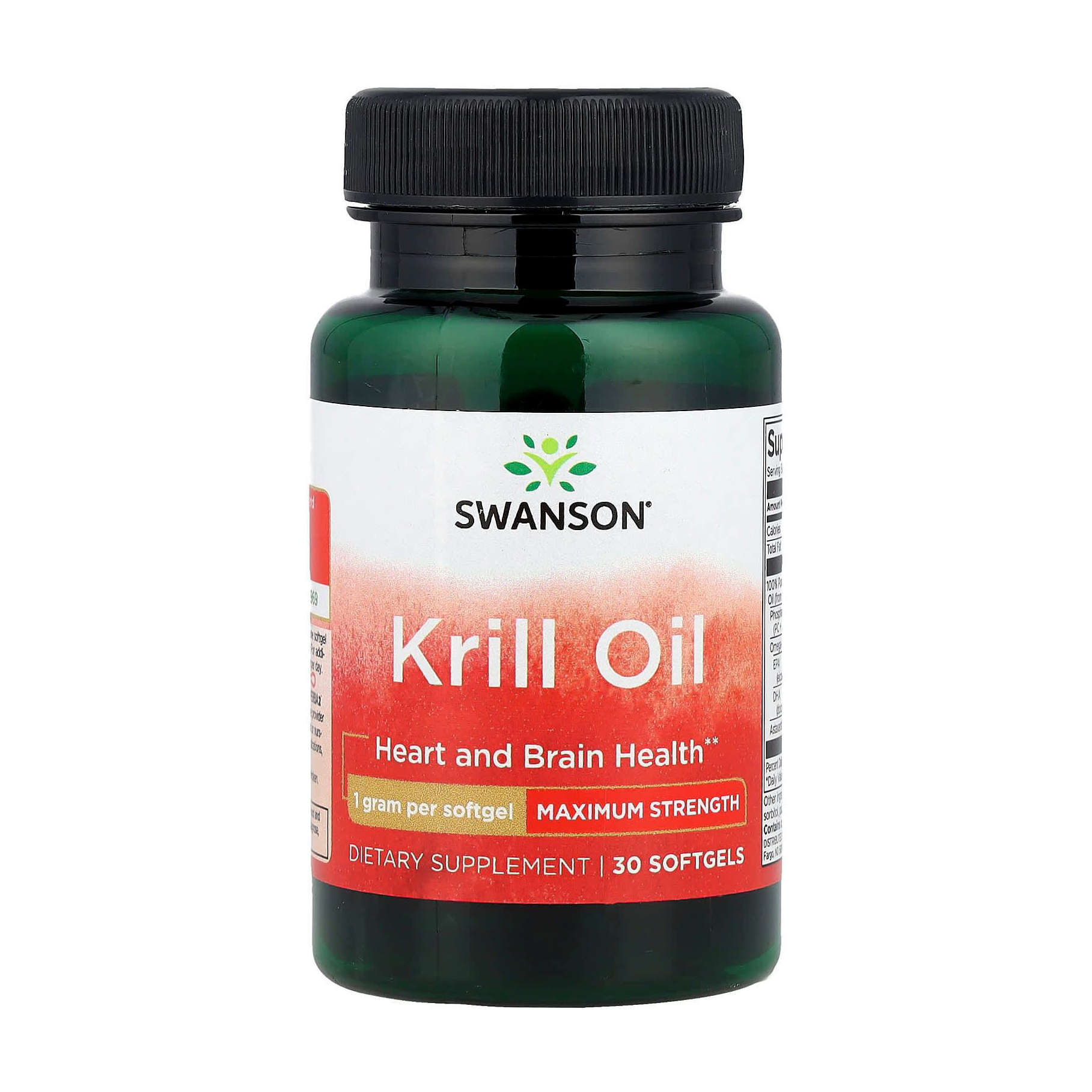 Олія криля Swanson Krill Oil, 30 капсул